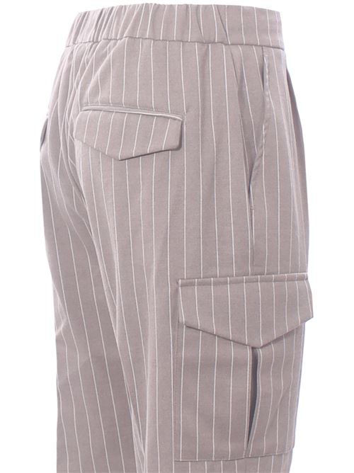pantalaccio combat gessato in jersey di lana MARTIN ZELO | P-DINO/TPA01
